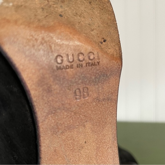 *Rare* Gucci Lace-Up Victorian/Witchy Vibe Boots in Black Suede *Italy* - Picture 8 of 16